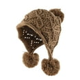 thumbnail image 1 of CHUMUD Womens Knitted Hat Winter Thicken Wool Hats Outdoor Cycling Fleeced Warm Cap, 1 of 2