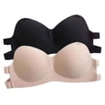 thumbnail image 1 of CHUMUD Womens Non-Slip Strapless Bra no Underwire Push Up Multiway Convertible Straps Comfort Bra for Dresses, 1 of 7