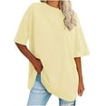 thumbnail image 1 of CHUMUD Womens Oversized T Shirt Loose Tees Short Sleeve Crew Neck Casual Tops Summer, 1 of 5