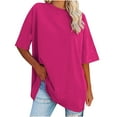 thumbnail image 1 of CHUMUD Womens Oversized T Shirt Loose Tees Short Sleeve Crew Neck Casual Tops Summer, 1 of 5