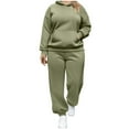 thumbnail image 1 of CHUMUD Womens Plus Size Sweatsuits 2 Piece Set Long Sleeve Hoodie Soft Sweatshirts Jogger Pants Tracksuit L-5XL, 1 of 6