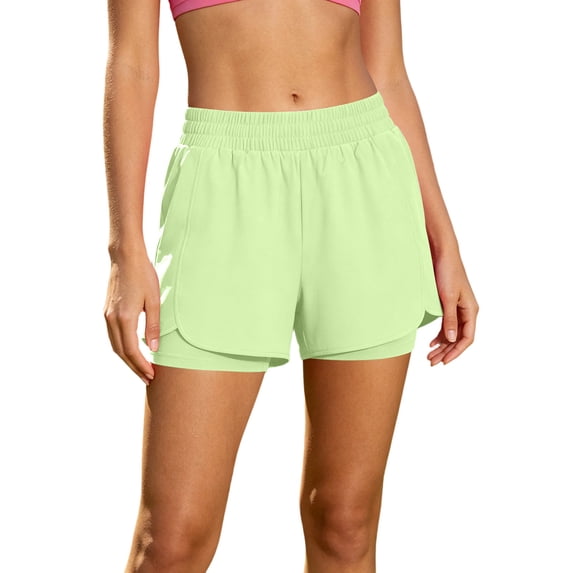 CHUMUD Womens Quick Dry Athletic Shorts, Lightweight Breathable Running Shorts with Liner and Pockets