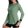 thumbnail image 1 of CHUMUD Womens Rash Guard Long Sleeve Shirts UPF 50+ Sun Protection Shirts Quick Dry for Hiking Fishing Workout, 1 of 6