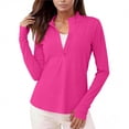 thumbnail image 1 of CHUMUD Womens Rash Guard UPF 50+ Sun Shirts Lightweight Quick Dry Long Sleeve Workout Tops Lightweight Running Pullover, 1 of 9