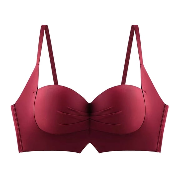 CHUMUD Womens Seamless Push Up Bra Smooth Finish Adjustable Straps Deep V Everyday T-Shirt Bra 32-40