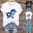 thumbnail image 1 of CHUMUD Womens Summer T Shirts Short Sleeve Crew Neck Sheep Tees Trendy Casual Loose Fit, 1 of 4