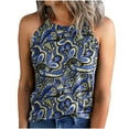 thumbnail image 1 of CHUMUD Womens Trendy Tank Tops Sleeveless V Neck Floral Halter Casual Basic Top Summer Going Out, 1 of 4
