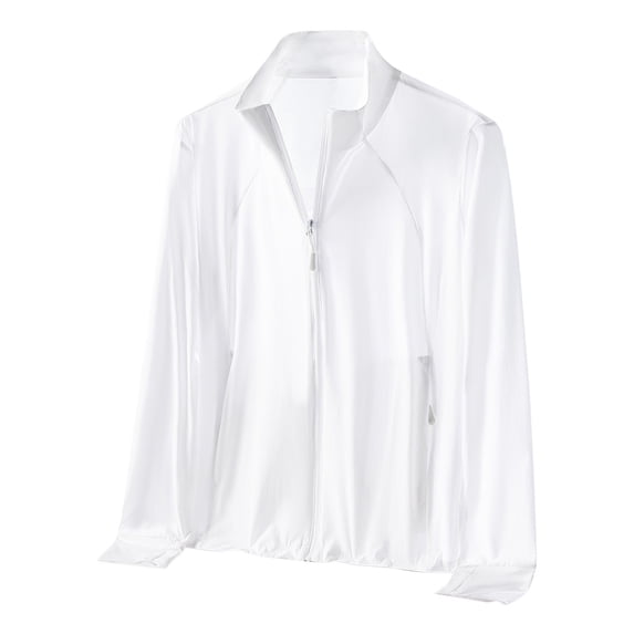 CHUMUD Womens UPF 50+ Jacket Sun Protection Golf Athletic Jackets Quick Dry Full Zip Long Sleeve Sun Shirts with Pockets