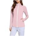 thumbnail image 1 of CHUMUD Womens UPF 50+ Jackets Sun Protection Golf Athletic Jackets Lightweight Quick Dry Full Zip Long Sleeve Sun Shirts with Pockets, 1 of 7