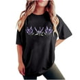 thumbnail image 1 of CHUMUD Womens Vintage Floral T Shirt Boho Flower Graphic Loose Tees Short Sleeve Casual Tops Summer, 1 of 7