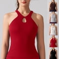 thumbnail image 1 of CHUMUD Womens Workout Tank Tops Sleeveless Raceback Keyhole Top Yoga Running Slim Fit, 1 of 4