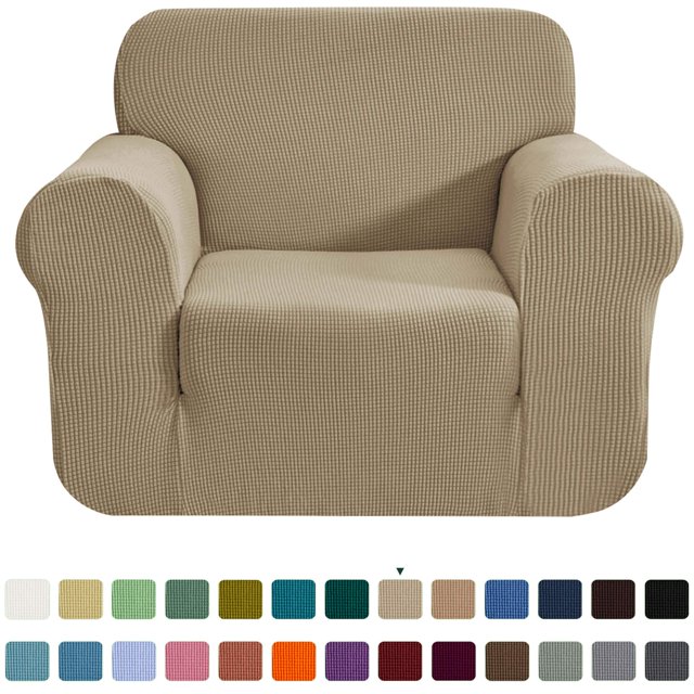 CHUN YI 1Piece Checks Stretch Sofa Cover Slipcover Couch Cover, Chair