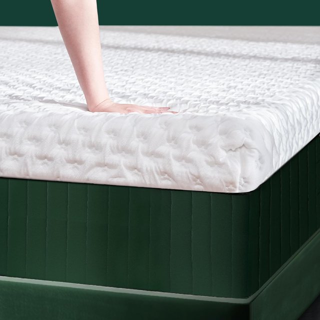 CHUN YI 4 Inch Cooling Memory Foam Mattress Topper Queen, Gel Infused