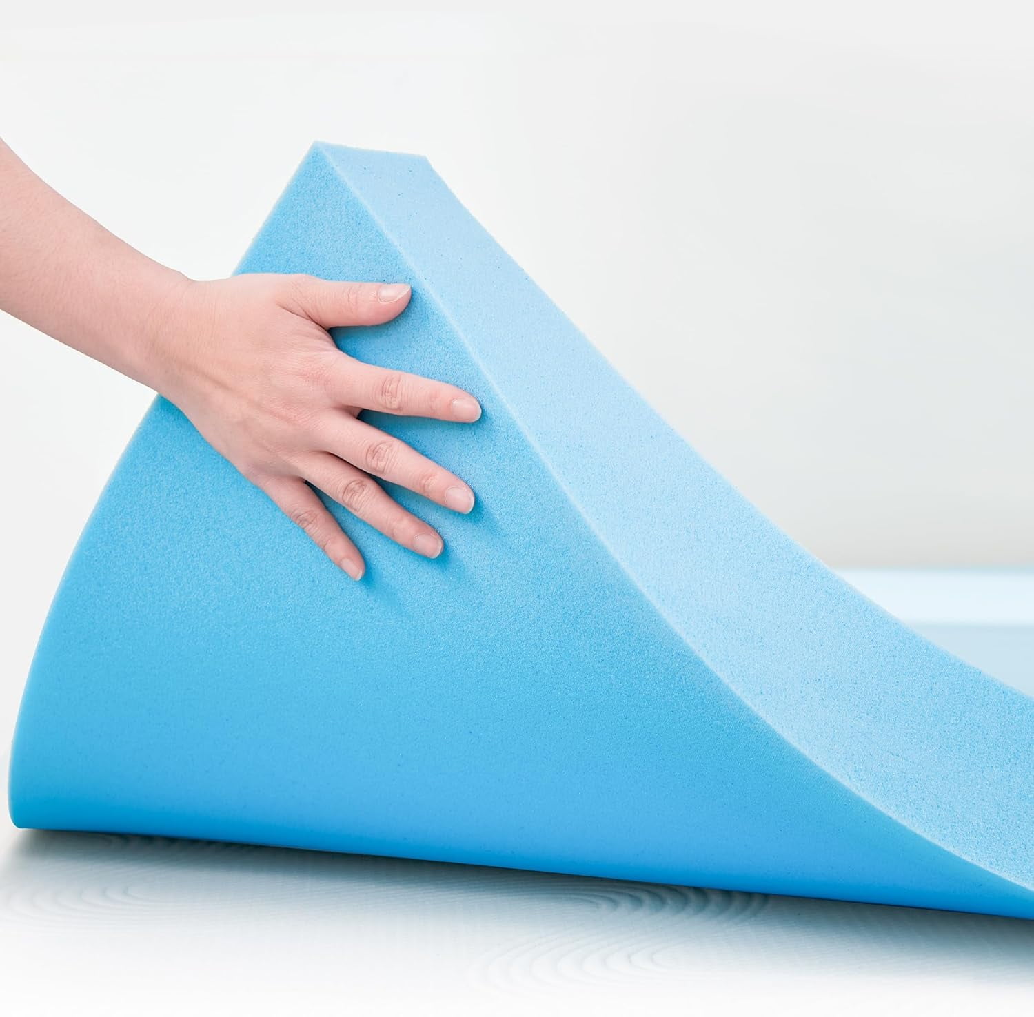 CHUN YI 4 Inch Cooling Memory Foam Mattress Topper Queen, Gel Infused