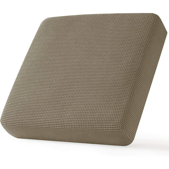 CHUN YI Spandex Stretch Couch Cushion Covers Sofa Seat Slipcovers,3PC,Sand