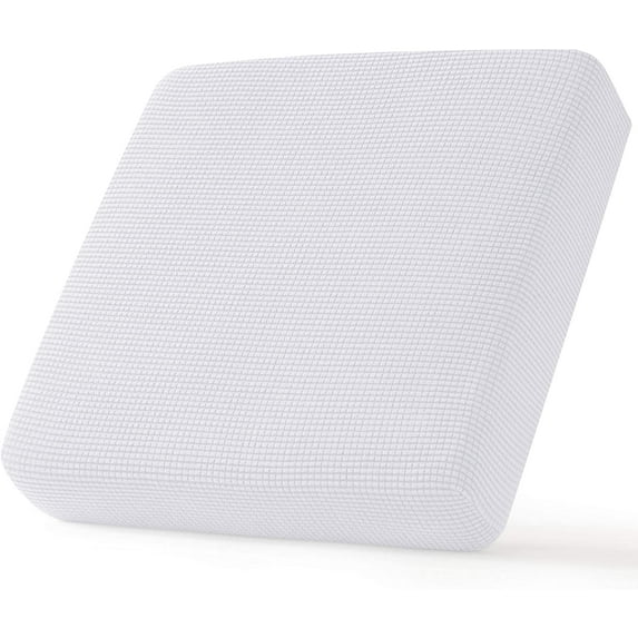 CHUN YI Spandex Stretch Couch Cushion Covers Sofa Seat Slipcovers (Chair, White)