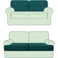 thumbnail image 1 of CHUN YI Stretch Houndstooth Couch Cushion Cover Sofa Backrest Cushion Slipcover Suitable for Armchair Loveseat Sofa,T-2PC,Teal, 1 of 6