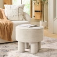 thumbnail image 1 of Better Homes & Gardens Adlin Ottoman, Cream Boucle, 1 of 8
