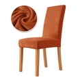thumbnail image 1 of CHUNTIAN 1/2/4/6PCS Velvet Fabric Chair Cover Super Soft Chair Covers For Dining Room Luxurious Office Seat Cases Stretch For Banquet, 1 of 6