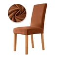thumbnail image 1 of CHUNTIAN 1/2/4/6PCS Velvet Fabric Chair Cover Super Soft Chair Covers For Dining Room Luxurious Office Seat Cases Stretch For Banquet, 1 of 6