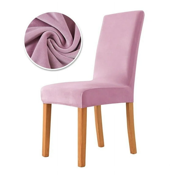 CHUNTIAN 1/2/4/6PCS Velvet Fabric Chair Cover Super Soft Chair Covers For Dining Room Luxurious Office Seat Cases Stretch For Banquet