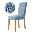 thumbnail image 1 of CHUNTIAN 1/2/4/6PCS Velvet Fabric Chair Cover Super Soft Chair Covers For Dining Room Luxurious Office Seat Cases Stretch For Banquet, 1 of 6