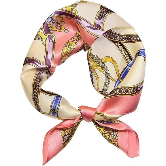 PTSPLLMY 100% Mulberry Silk Neck Scarf 21"x21" Small Square Scarfs for Women Gift Packed