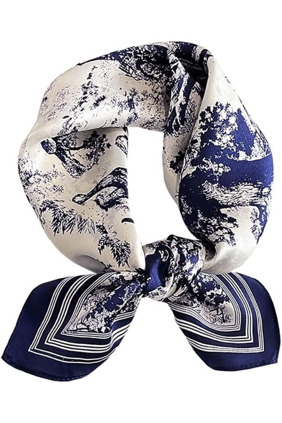 PTSPLLMY 100% Mulberry Silk Neck Scarf 21"x21" Small Square Scarfs for Women Gift Packed