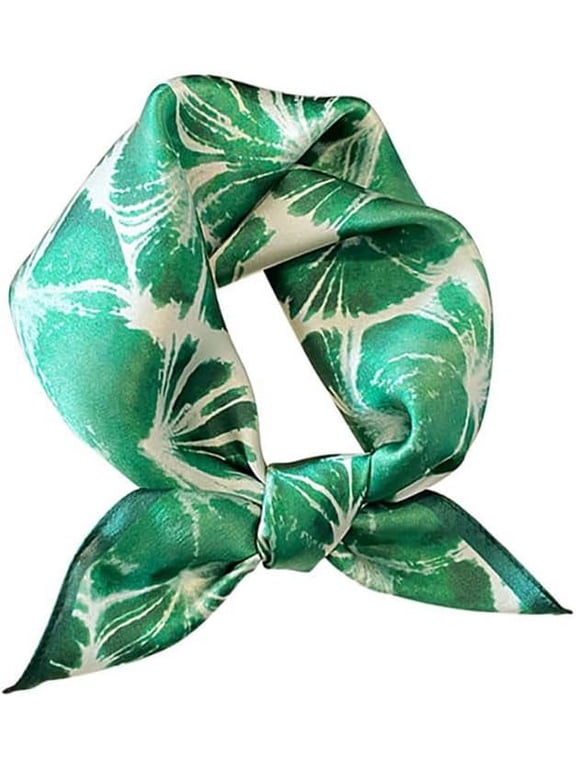 100% Mulberry Silk Neck Scarf 21"x21" Small Square Scarfs for Women Gift Packed