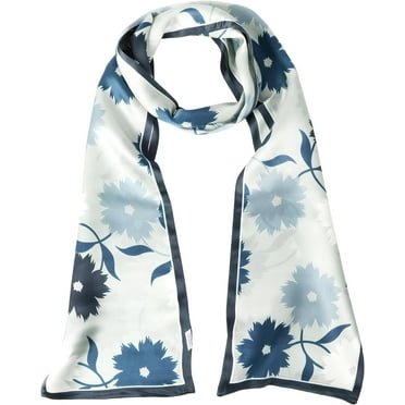 CHUNTIAN 100% Mulberry Silk Scarf for Women 59”*6.3” Long Headscarf Neck Scarf Hair Wraps and Shawls with Gift Packed