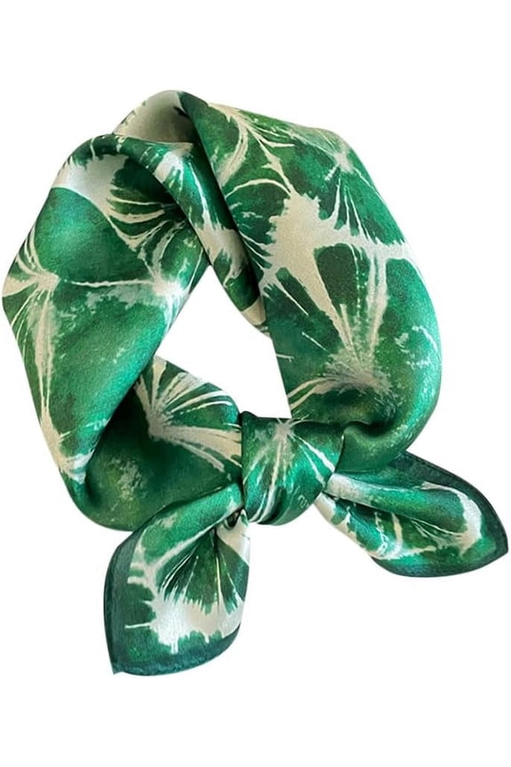 100% Mulberry Silk Scarfs Small Square Scarf 21" x 21" Neck Scarf Breathable Lightweight for Women Gift Packed