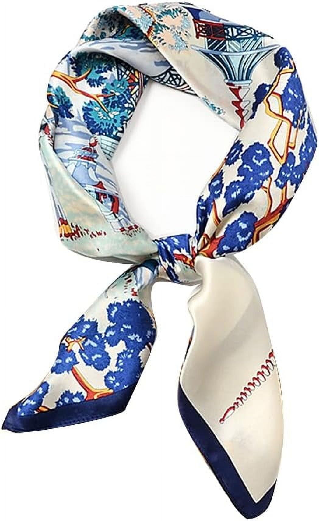 Silk Scarf for Women, Orange Silk Scarf, Neck Scarf, the