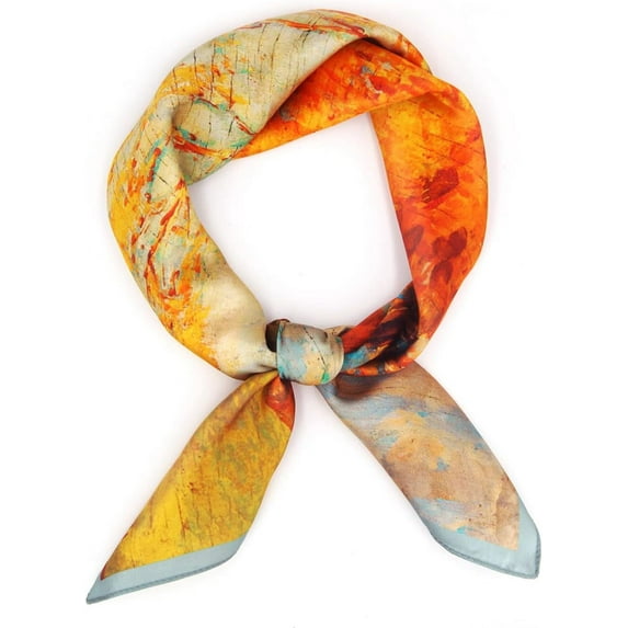 CHUNTIAN 100% Pure Mulberry Silk Scarf 27"'x27(in) Square Scarf Head Scarf Neck scarf Headscarf for Women with Gift Packed