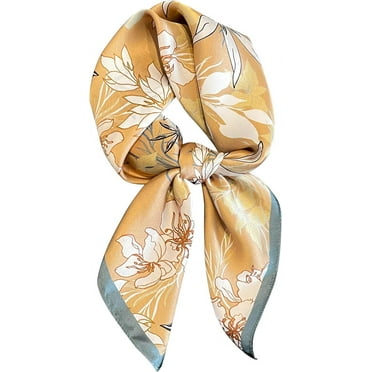 CHUNTIAN 100% Pure Mulberry Silk Scarf 27"'x27(in) Square Scarf Head Scarf Neck scarf Headscarf for Women with Gift Packed