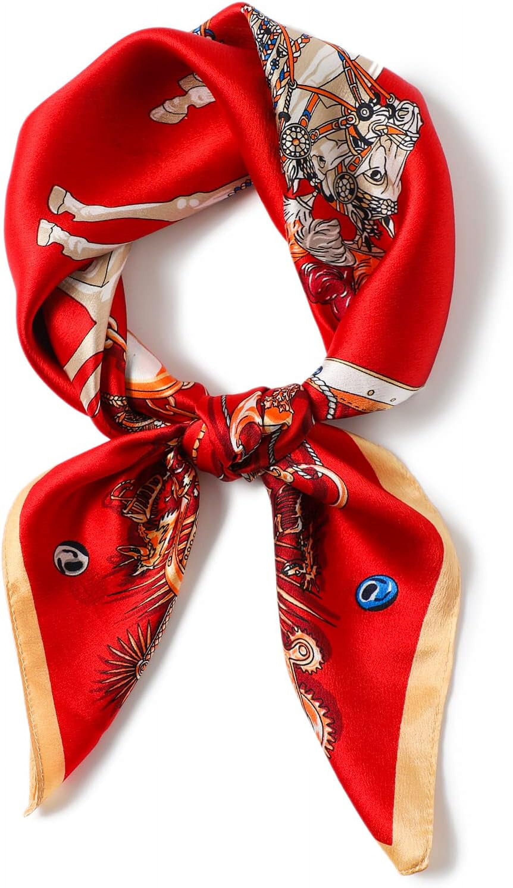 CHUNTIAN 100% Pure Mulberry Silk Square Scarf 27