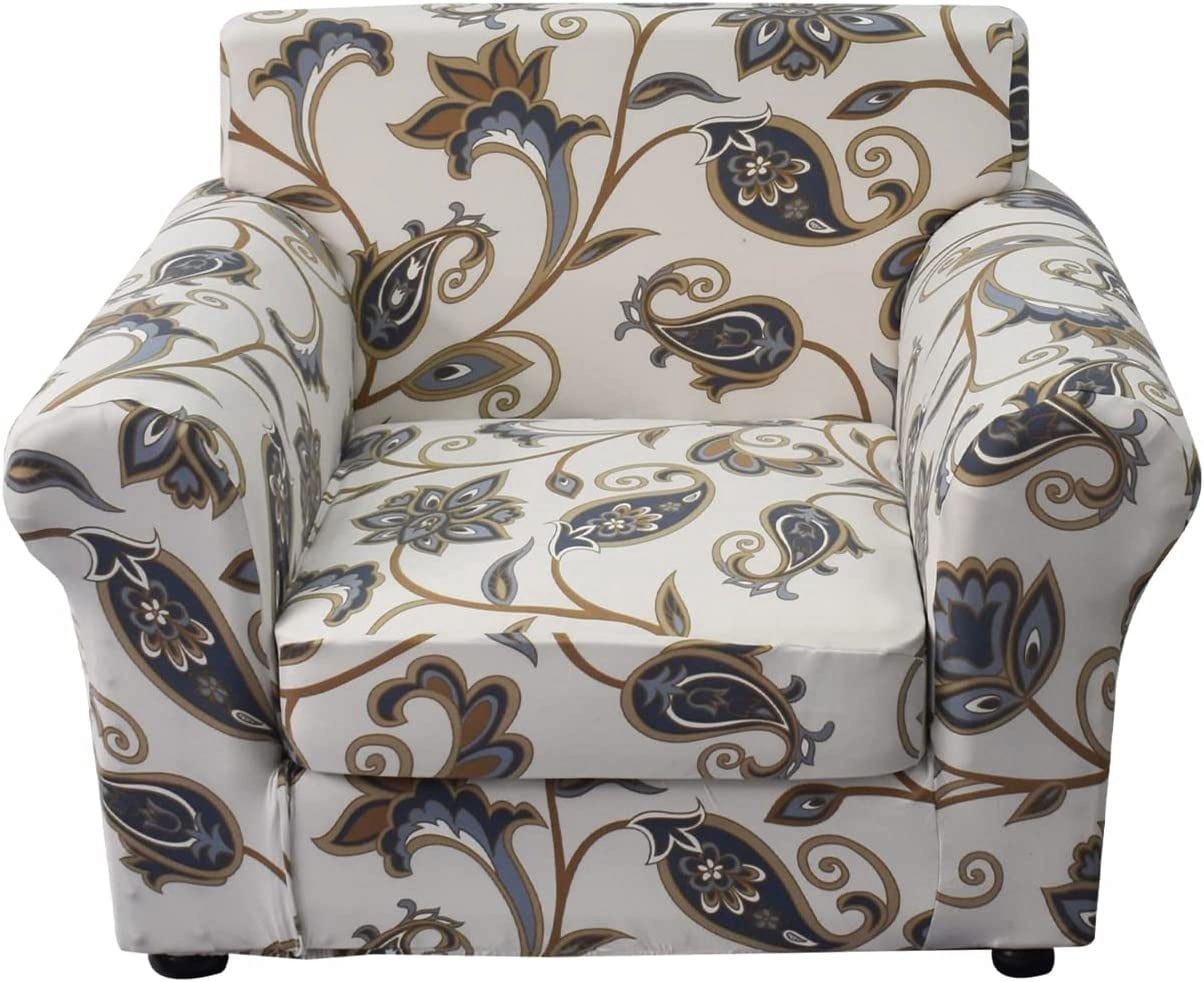 CHUNTIAN 2 Piece Chair Covers Printed Sofa Covers Couch Covers Washable Armchair Sofa Couch Slipcover Furniture Protector with Elastic Bottom for Living Room (Armchair, 20), Small