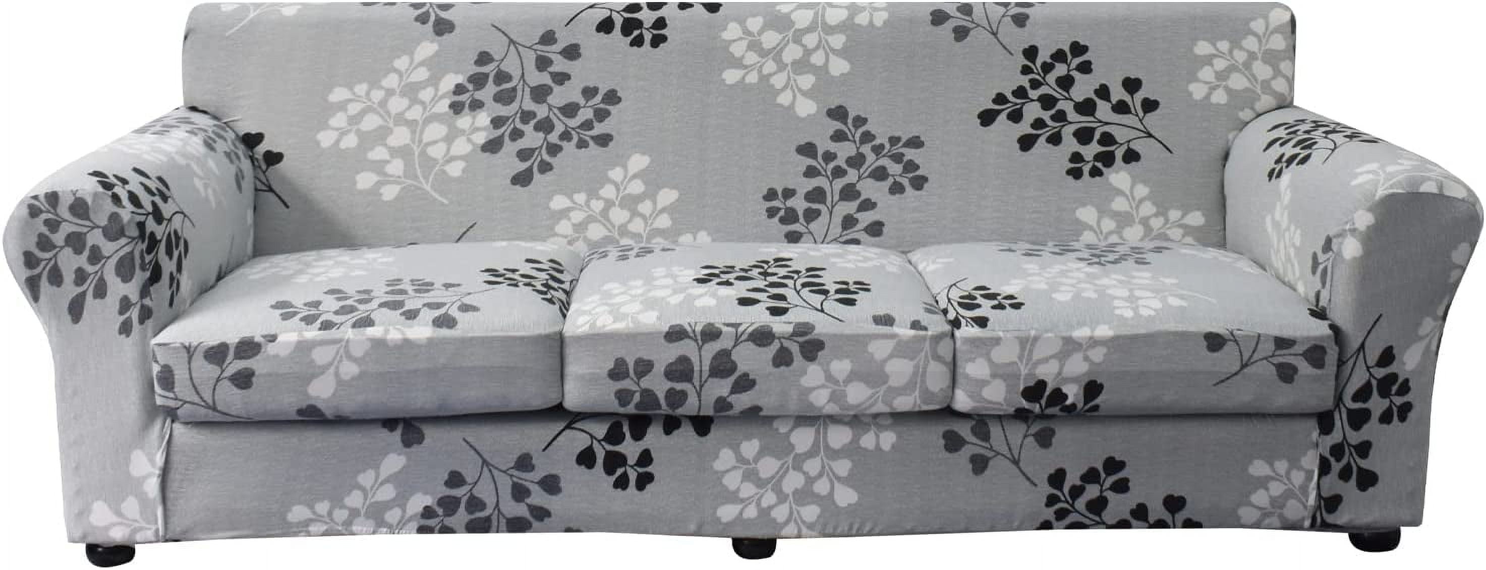 CHUNTIAN 2 Piece Chair Covers Printed Sofa Covers Couch Covers Washable Armchair Sofa Couch Slipcover Furniture Protector with Elastic Bottom for Living Room (Armchair, 20), Small