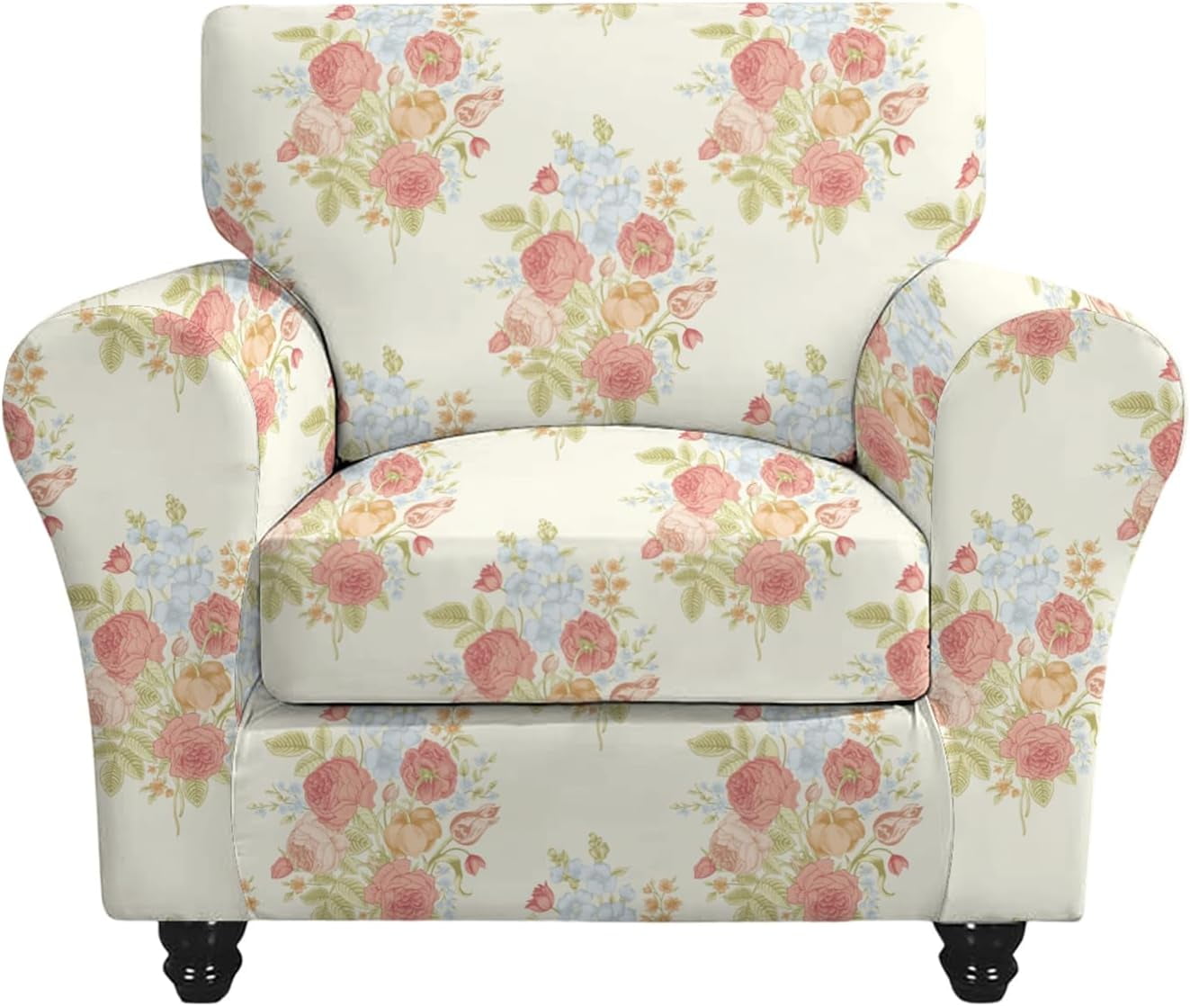 CHUNTIAN 2 Piece Chair Covers Stretch Arm Covers Chair Couch Covers ...
