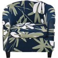 thumbnail image 1 of CHUNTIAN 2 Piece Club Chair Slipcover Stretch Barrel Chair Covers Printed Tub Chair Slipcovers Soft Armchair Sofa Cover Removable Couch Furniture Protector Arm Chair Cover for Living Room,D29, 1 of 5