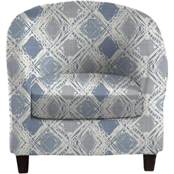 CHUNTIAN 2 Piece Club Chair Slipcover Stretch Barrel Chair Covers Solid Tub Chair Slipcovers Soft Armchair Covers Removable Furniture Protector Arm Chair Cover for Living Room,Green