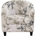 thumbnail image 1 of CHUNTIAN 2 Pieces Club Chair Slipcover Stretch Waterproof Tub Chair Slipcover Armchair Covers Sofa Cover Removable Round Barrel Chair Covers Couch Furniture Protector Cover for Living Room, A43, 1 of 5