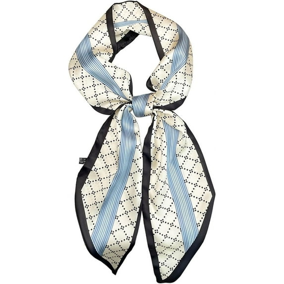 CHUNTIAN 27.5" Mulberry Silk Like Head Scarf Women's Fashion Square Neck Satin Scarfs for Bag Hair Scarves Gift