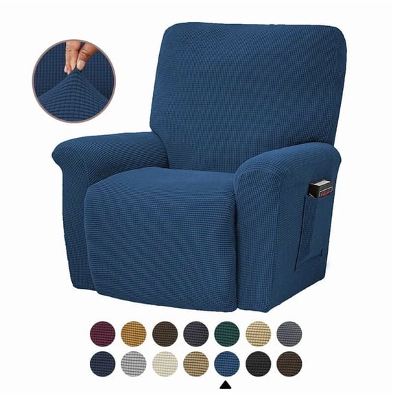 CHUNTIAN Battilo Recliner Cover Waterproof Elastic Winter Plush Cover For Lazy Sofa All-inclusive Massage Chairs Cover Plaid Slipcover