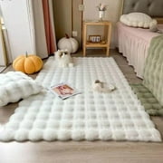CHUNTIAN Bubble Plush Carpet For Home Decor Imitation Rabbit Hair Balcony Cushion Kids Living Room Faux Fur Rug Girl Bedroom Foot Mat