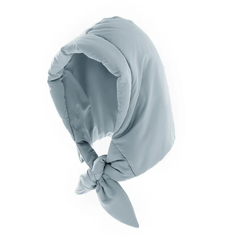 小物 NTN PADDED HOOD SCARF PADDED HYBRID HOODED SCARF - BLACK | COS