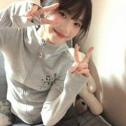 CHUNTIAN Harajuku Kawaii Rabbit Ears Hoodie Sweatshirts Spring New Slim Fit Tops Women Y2k E-Girl Long Sleeve Zipper Cardigan Coat