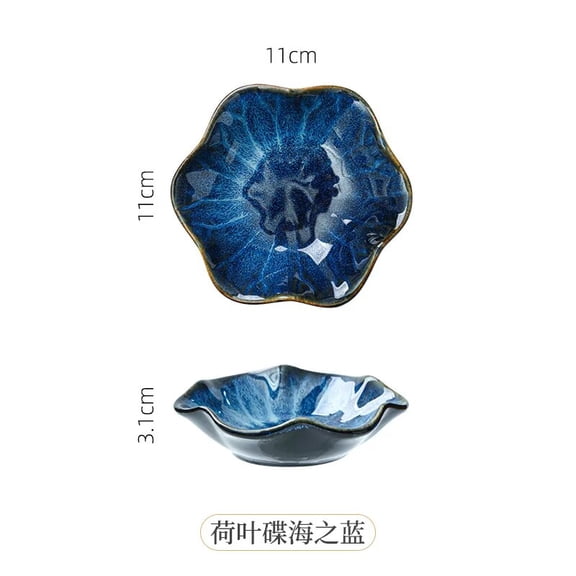 CHUNTIAN Japanese Retro Irregular Tableware Home Ceramic Fruit Plate/bowl/dish Set Ceramic Plate Tableware Kitchenware Birthday Party
