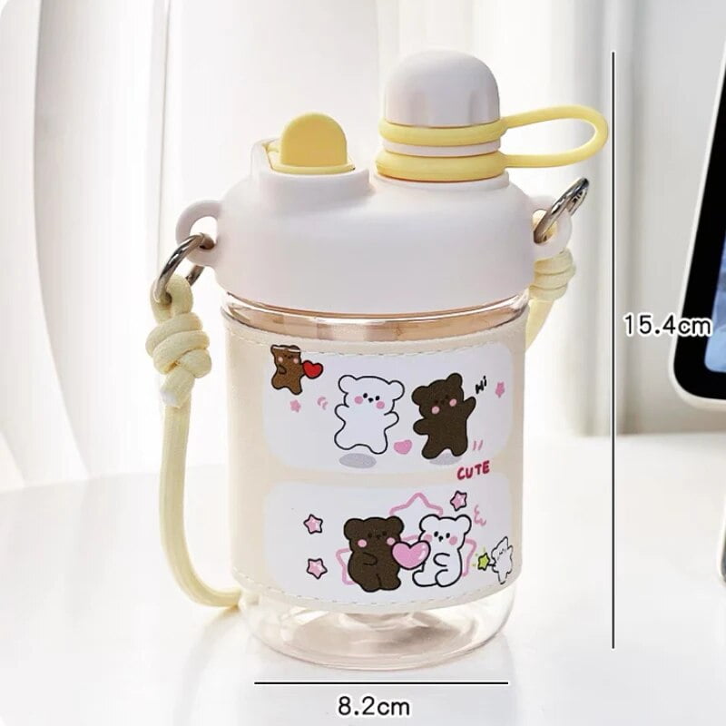 CHUNTIAN Kawaii Boba Water Bottle Aesthetic Cute Korean Kids Girl ...