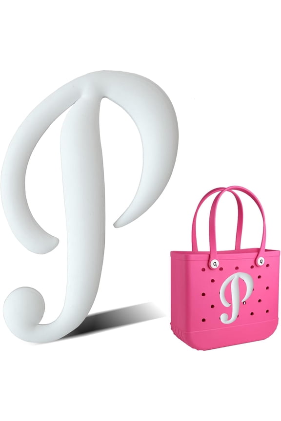 Letter Charms for Bogg Bag/Simply Southern Universal,Decorative Alphabet Insert Accessories for Bogg Rubber Beach Tote Bag,Your Name Initials or Word on Your Bogg Bag-M