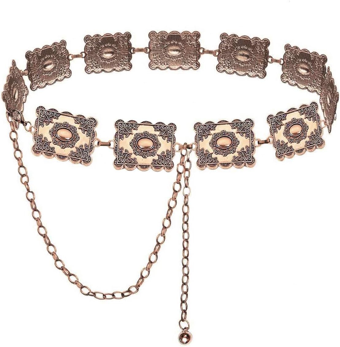 Lot 2 Chaînes De Taille Style Western Dorées - Ceinture Réglable Bohème Femme